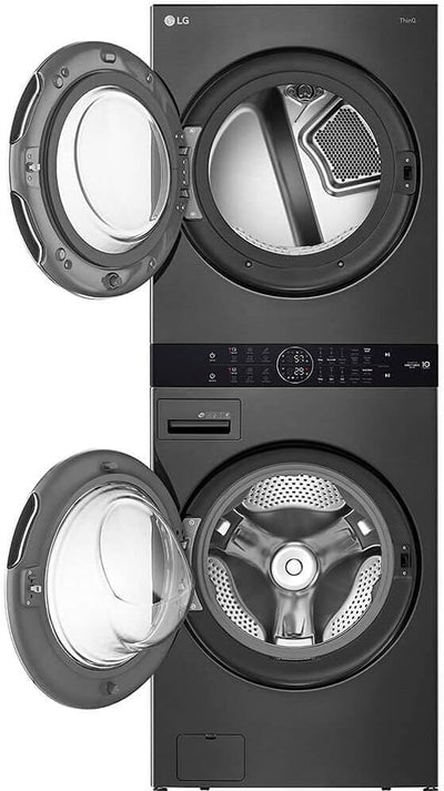 LG WASHER AND DRYER SMART TOWER (WKEX200HBA)  with Center Control™ 4.5 cu. ft. Front Load Washer and 7.4 cu. ft. Dryer