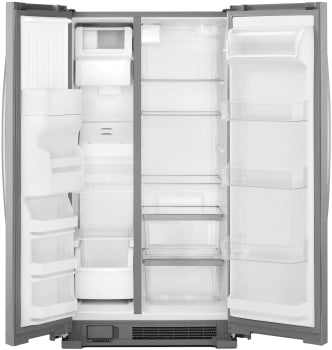 WHIRLPOOL FRIDGE OPEN BOX (WRS331SDH) 33 inch Wide Side-by-Side Refrigerator - 21 cu. ft.