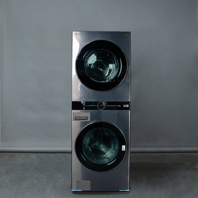 LG WASHER AND DRYER SMART TOWER (WKEX200HBA)  with Center Control™ 4.5 cu. ft. Front Load Washer and 7.4 cu. ft. Dryer