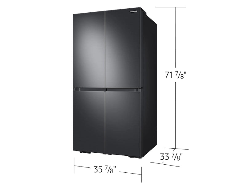 SAMSUNG FRIDGE (RF29A9671SG) 29 cu. ft. Smart 4-Door Flex™ Beverage Center and  Dual Ice Maker in Black Stainless Steel