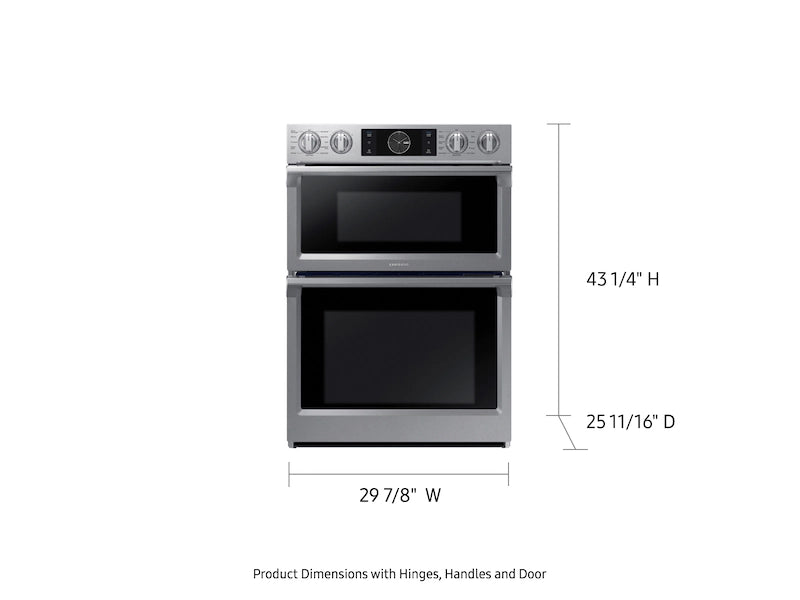 SAMSUNG MICROWAVE (NQ70M7770DS)  30" Microwave Combination Wall Oven