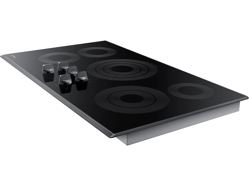 SAMSUNG COOKTOP (NZ36K6430RG) 36" Smart Electric Cooktop in Black Stainless Steel