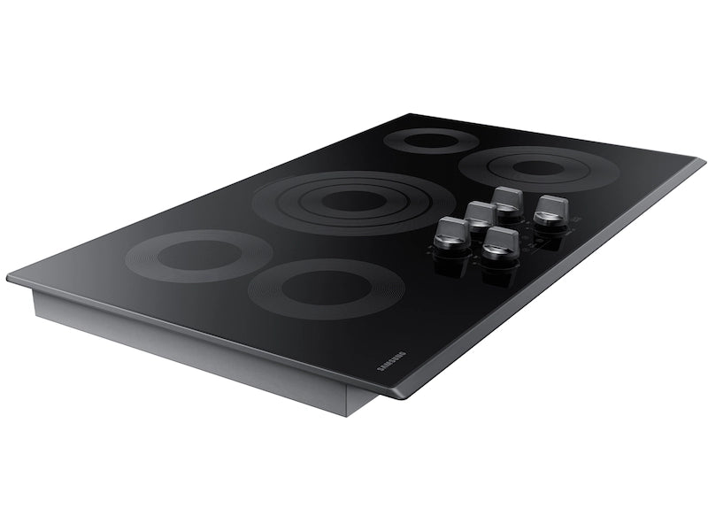 SAMSUNG COOKTOP (NZ36K6430RG) 36" Smart Electric Cooktop in Black Stainless Steel