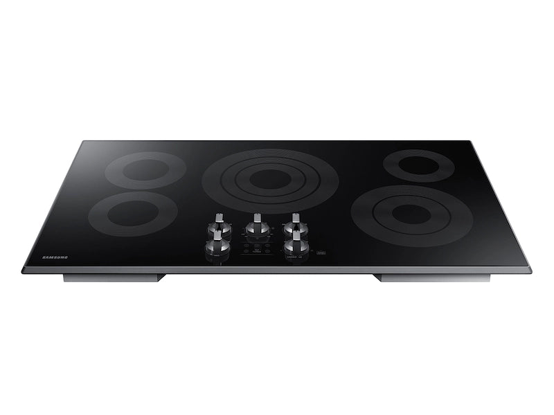 SAMSUNG COOKTOP (NZ36K6430RG) 36" Smart Electric Cooktop in Black Stainless Steel