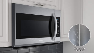 SAMSUNG MICROWAVE (ME17R7021ES) 1.7 cu. ft. Over-the-Range Microwave Oven with 1,000 Watts.